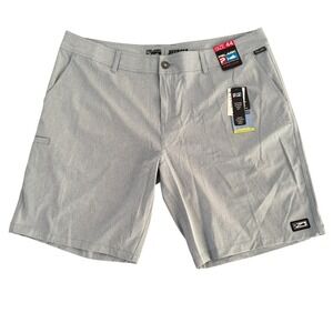 Pelagic 44x10 Blue Water Activated Print Men's Deep Sea Hybrid Shorts NEW $66